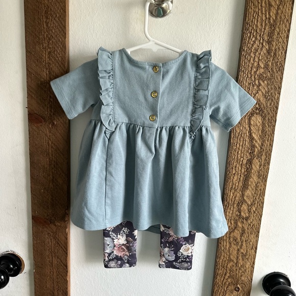 Rachel Zoe Girls Lace Detailed Dress/Tunic & Bonus Rachel Zoe Floral Silky Pants - Picture 6 of 12